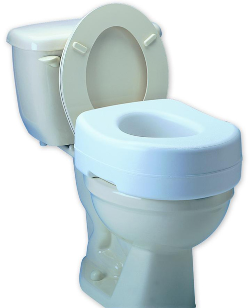 Elevated Toilet Seat with Undergrips