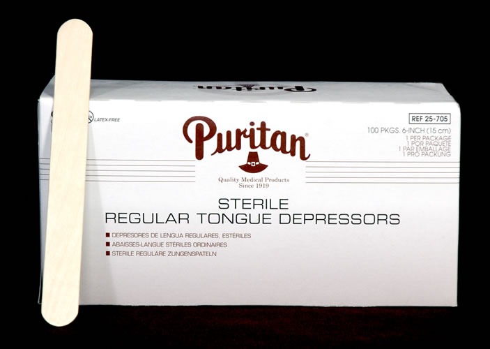Hardwood Products Tongue Depressors Regular Tongue Depressor - 6 Inch - Nonsterile Box of 500 SKU: HA705
