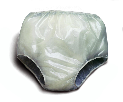 Diaper Cover Vinyl Pants for Extra Protection XXLarge 52 x 62 Inch Waist Pack of 3 SKU: PVPXXL