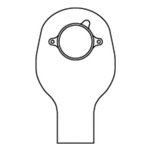 ConvaTec 10 inch SUR FIT Natura Pouch 1.75 Inch Flange - Opaque Box of 10 SKU:401507