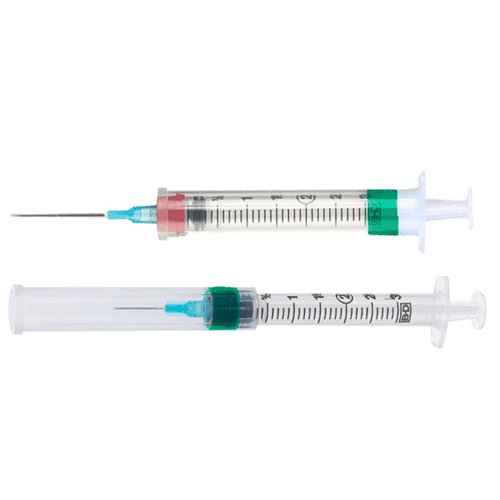 SafetyLok Syringe and Needle BUY 3 mL Safety Lok Syringe with Needle, Becton Dickinson Safety