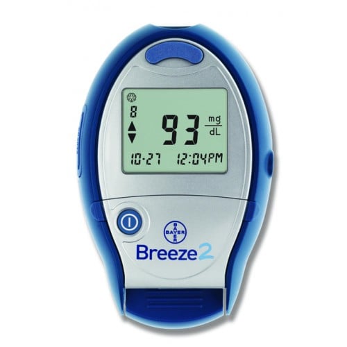 Bayer Breeze 2 Blood Glucose Monitoring System with one easytoload