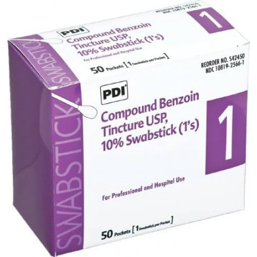 Compound Benzoin Tincture Swab sticks BUY Germicidal 4 Inch, 10 USP