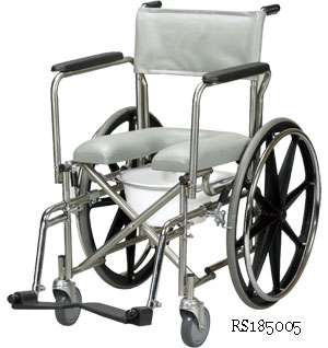 Drive Medical Stainless Steel Rehab Shower Commode Model RS185005