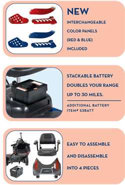 Drive Medical Phoenix Compact Scooter Features