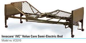 Invacare Value Care Semi-Electric Hospital Bed
