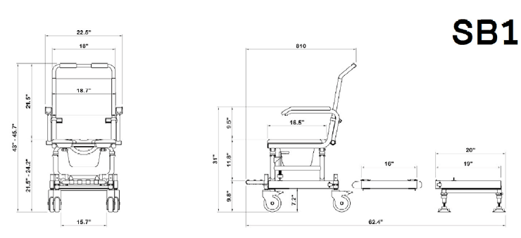 ShowerBuddy Transfer Chair