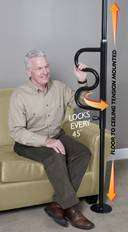 Bathroom Curved Grab Bar
