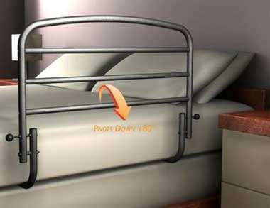 30 Inch Standers Safety Bed Rail with Padded Pouch