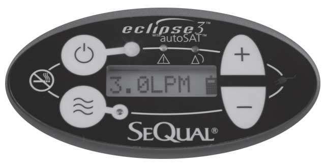 Eclipse 3 Portable Oxygen Concentrator Control Panel