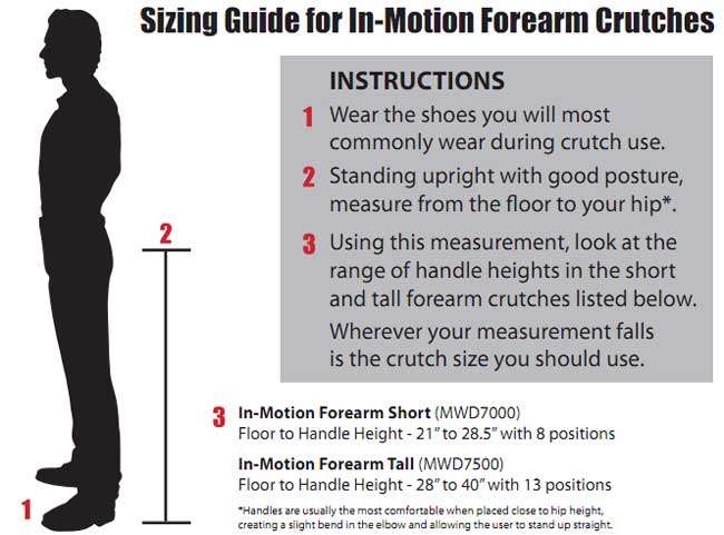 Forearm Crutche Sizing Guide