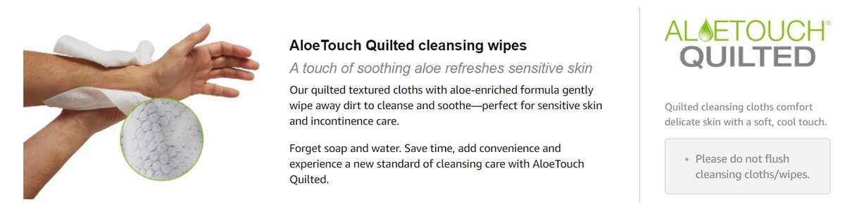 AloeTouch Quilted Wipes