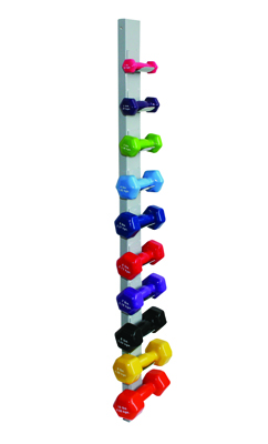 CanDo Wall Mount with Dumbbells