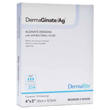 DermaGinate Ag Alginate Dressing with Antibacterial Silver