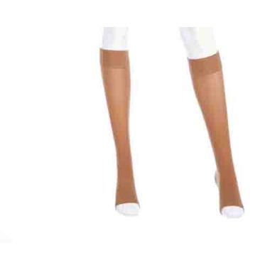 Mediven Plus 20-30 mmHg Knee High Compression Stockings w/ Silicone Top Band OPEN TOE