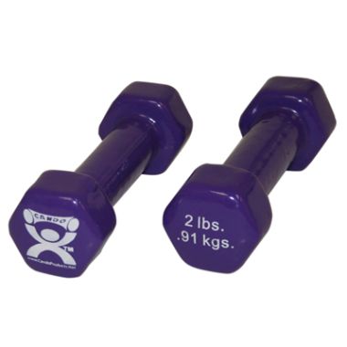CanDo Vinyl Coated Iron Dumbbells