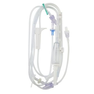Infusomat Space IV Pump Set, 2 Ports 120 Inch w/o Flow Regulator - 490102