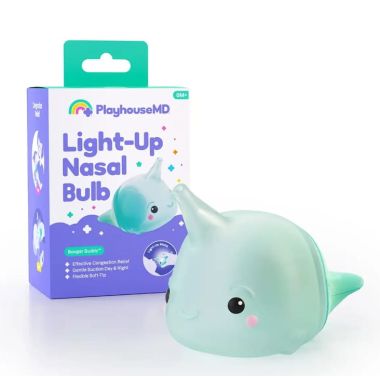 Noa the Narwhal - Light-Up Nasal Bulb for Babies & Toddlers