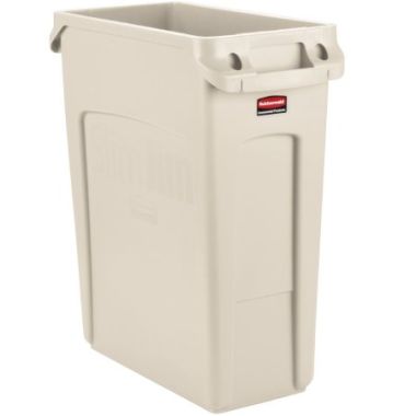 Rubbermaid Vented Slim Jim 16 Gal Trash Can - 1971259