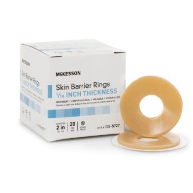 McKesson Universal Moldable Skin Barrier Rings or Strips, Standard Wear Adhesive without Tape and Flange