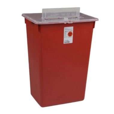 10 Gallon Red Sharps-A-Gator Sharps Container with Slide Lid 31143665