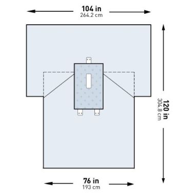 McKesson Abdominal Laparotomy Drape