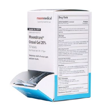 MooreBrand Orasol Oral Anesthetic Gel - 20% Strength Benzocaine