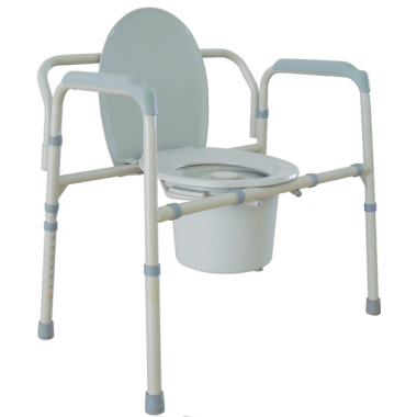Folding Heavy Duty Bariatric Deep Seat Commode
