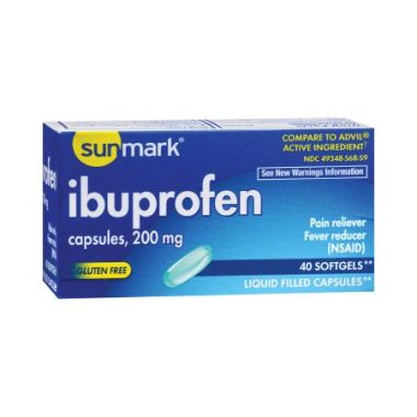 Sunmark Ibuprofen Softgel Capsules - 200 mg