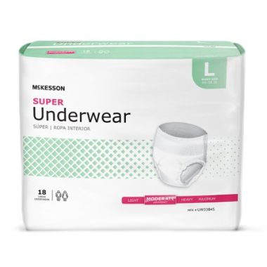 McKesson Super Pull On Incontinence Underwear, Adult, Unisex