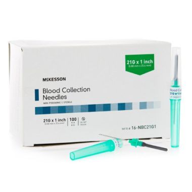 McKesson Blood Collection Needles - 21 & 22 Gauge