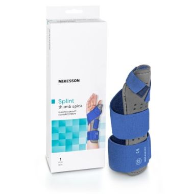 McKesson Thumb Splint with Hook and Loop Strap Closure