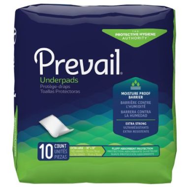 Prevail Disposable Underpad Light Absorbency