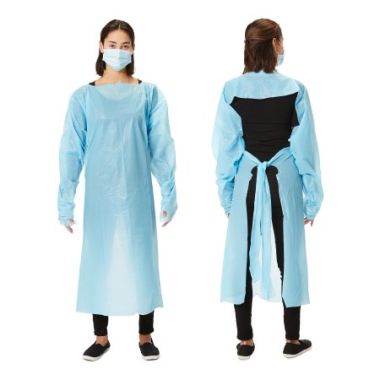 Over-the-Head Protective Procedure Gown -Open Back