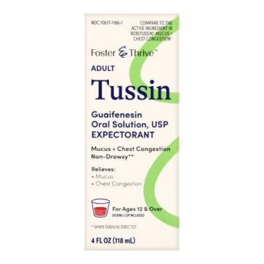 Foster & Thrive Tussin Guaifenesin Oral Solution