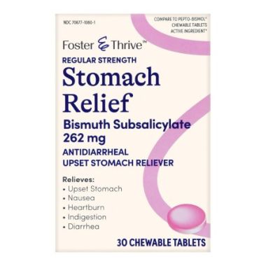 Foster & Thrive Stomach Relief - Anti-Diarrheal (30 Tablets)