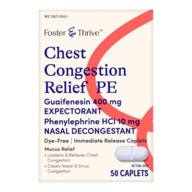 Foster & Thrive Chest Congestion Relief PE - 50 Caplets