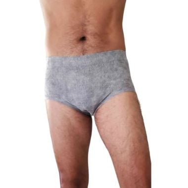 Nexwear Men's Premium Incontinence Underwear, Gray - S-XL