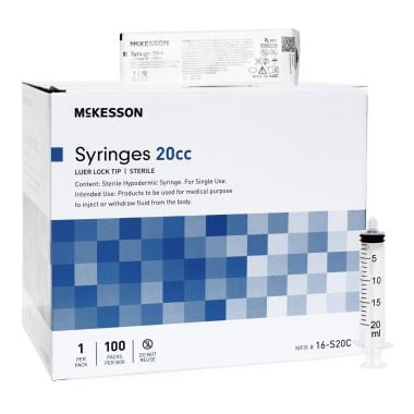 20cc McKesson General Purpose Syringe, Luer Lock