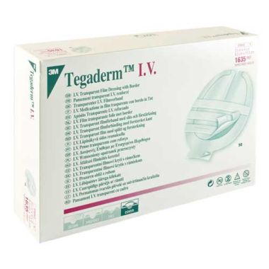 Tegaderm 1635 IV Border Dressing | 3-1/2 x 4-1/4 by 3M