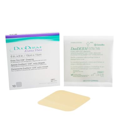 DuoDERM Extra Thin 187957 | Square: 6 x 6 Inch by ConvaTec