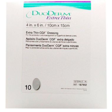 DuoDERM Extra Thin 187902 | Oval: 4 x 6 Inch by ConvaTec