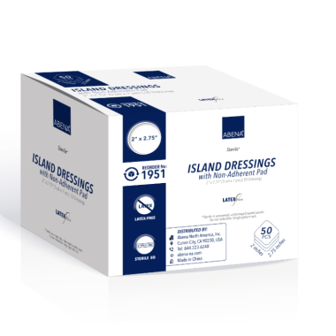 Island Dressings with Non-Adherent Pad - Sterile Latex-Free