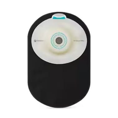 SenSura Mio 1-Piece Closed Pouch, Deep Convex, Black (Inspection Window)