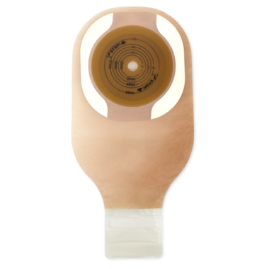 Premier One-Piece Drainable Ostomy Pouch - Soft Convex Flextend Barrier, Viewing Option, Lock 'n Roll Microseal Closure Kit