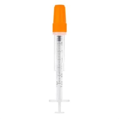1 mL Sol-Guard Insulin Safety Syringe, 29G, 1/2 in. Needle