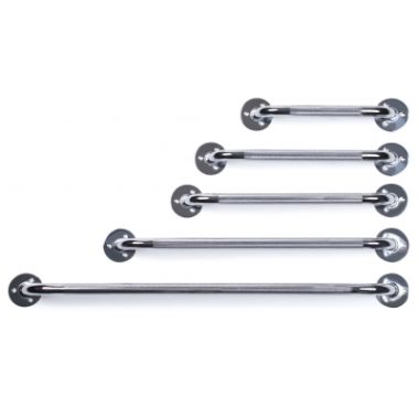 Lumex Chrome Grab Bar, Knurled