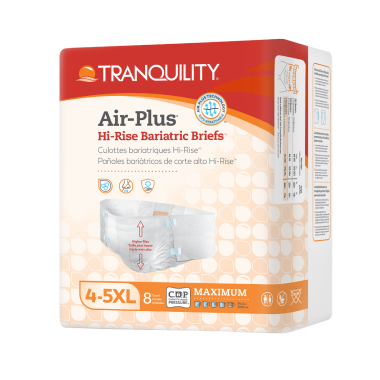 Tranquility Air-Plus Bariatric Disposable Briefs - 4-5XL