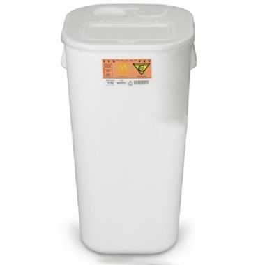 16 Gallon Chemo-Tainer White Horizontal Entry Container - 9752