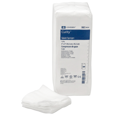 Curity 4 x 4 Inch Gauze Sponge 12 Ply - 2634
